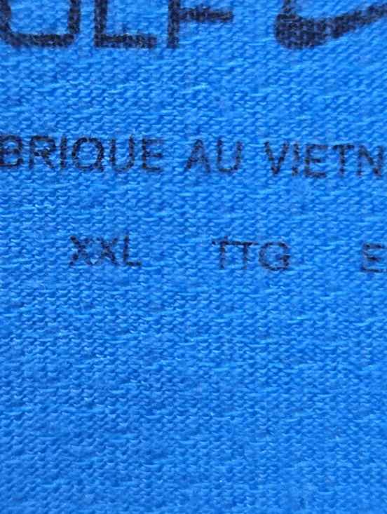 Nike Golf Dri Fit Blue Polo Shirt White Swoosh Stretch Standard FIt Mens XXL - Picture 6 of 8